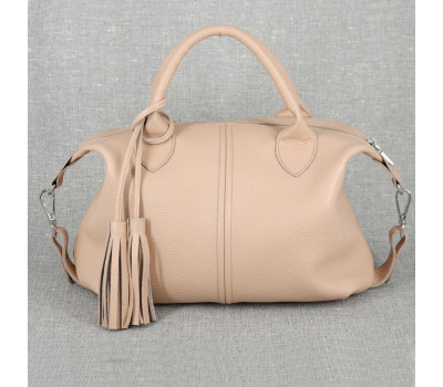 Сумка шкіряна жіноча s200117 - nud нюд