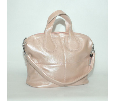 Сумка шкіряна жіноча s220121-powderperl пудра з перламутром