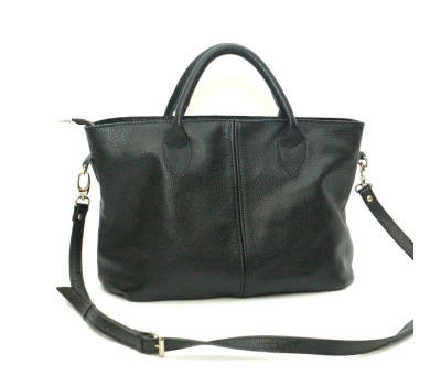 Сумка шкіряна жіноча s230101-black чорна