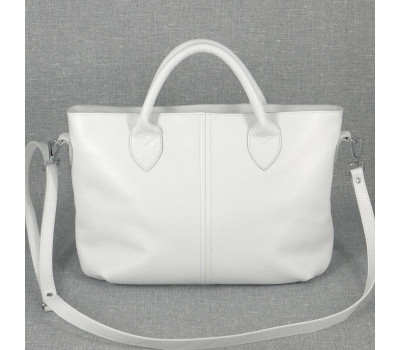 Сумка шкіряна жіноча s230105-white Біла