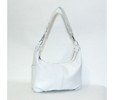 Сумка шкіряна жіноча s340105-white Біла