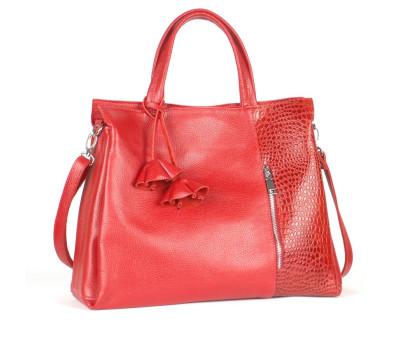 Сумка шкіряна жіноча s380203-red Червона