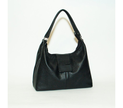 Сумка шкіряна жіноча s390101-black чорна