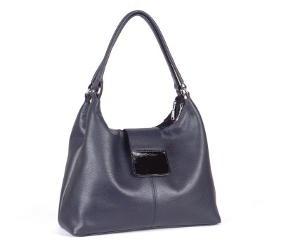 Сумка шкіряна жіноча s390104-dblue синя