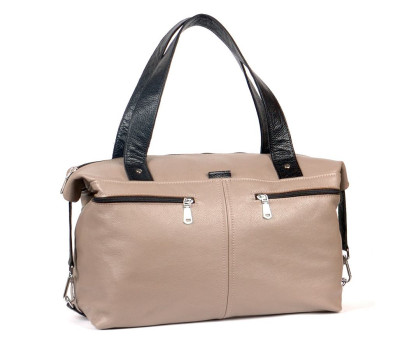Сумка шкіряна жіноча s430113-capucino капучіно