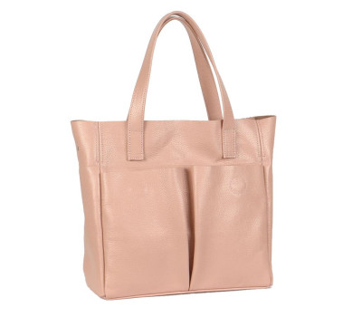 Сумка шкіряна жіноча s020106-powder пудра