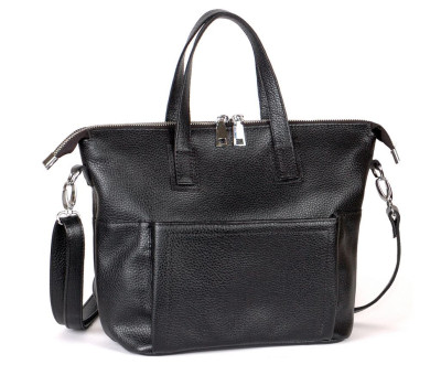 Сумка кожаная женская S450101-black черная
