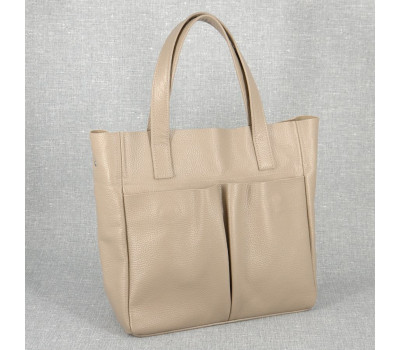 Сумка шкіряна жіноча s020113-сарріссіпо капучіно