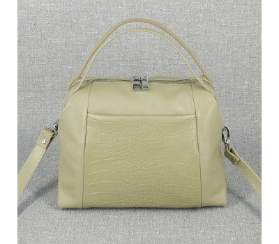Сумка шкіряна жіноча s510118-olive олива