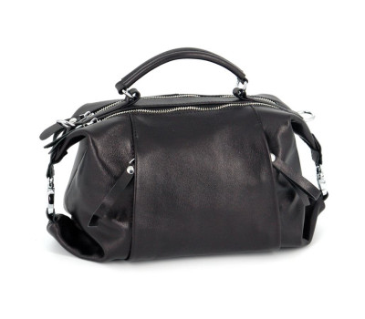 Сумка шкіряна жіноча s520301-black dizar чорна