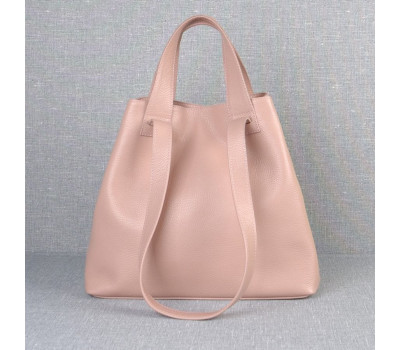 Сумка шкіряна жіноча s560106-powder пудра