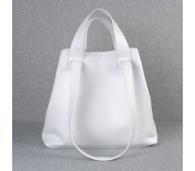 Сумка шкіряна жіноча s560105-white Біла