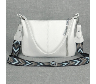 Сумка шкіряна жіноча s590105-white Біла