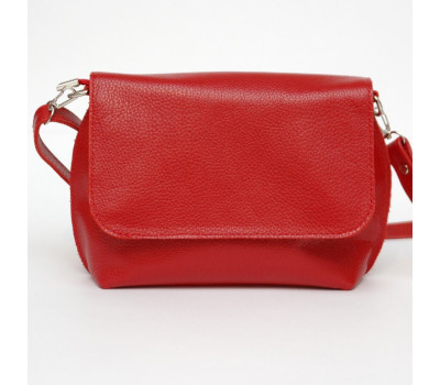 Сумка шкіряна жіноча через плече s090103-red Червона