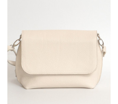 Сумка шкіряна жіноча через плече s090108-beige Бежева