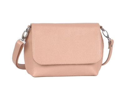 Сумка шкіряна жіноча через плече s090113-powder пудра