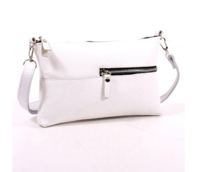 Сумка шкіряна жіноча через плече S100105-white Біла