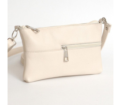 Сумка шкіряна жіноча через плече S100108-beige Бежева