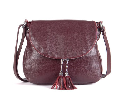 Сумка шкіряна жіноча через плече S190109-grapes Виноградна