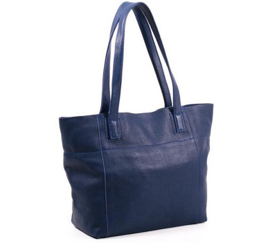 Сумка шкіряна жіноча s030104-dblue синя