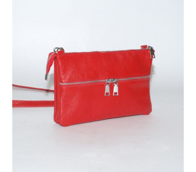 Сумка шкіряна жіноча через плече S280103-red Червона