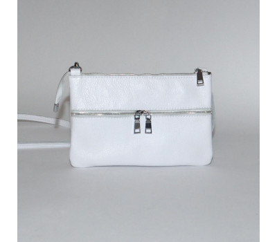 Сумка шкіряна жіноча через плече S280105-white Біла