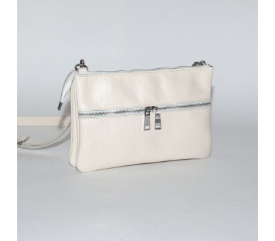 Сумка шкіряна жіноча через плече s280108-beige Бежева