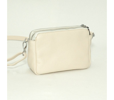 Сумка шкіряна жіноча через плече s290108-beige Бежева