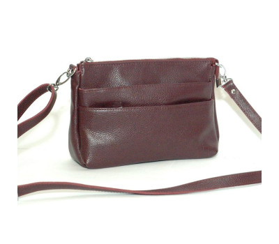 Сумка шкіряна жіноча через плече S350109-grapes Виноградна