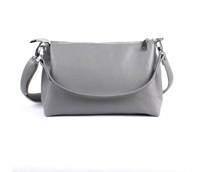 Сумка шкіряна жіноча через плече s360114-gray сіра