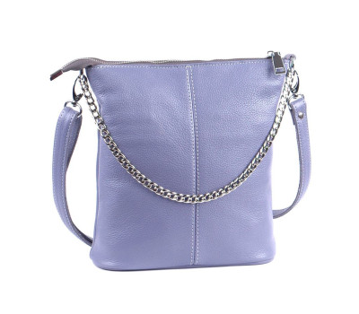 Сумка шкіряна жіноча через плече s410121-violet фіолетова