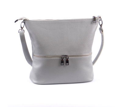 Сумка шкіряна жіноча через плече s420114-gray сіра