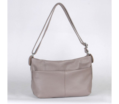 Сумка шкіряна жіноча через плече s460113-cappuccino капучіно