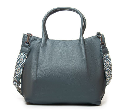 Сумка Шкіряна Жіноча Класична ALEX RAI 2027-9 blue