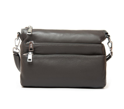 Сумка Шкіряна Жіноча Класична ALEX RAI 3011 grey