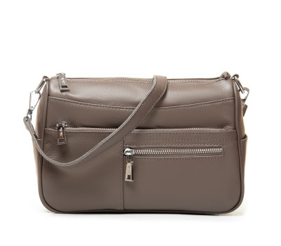 Сумка Шкіряна Жіноча Класична ALEX RAI 2041-9 l.grey