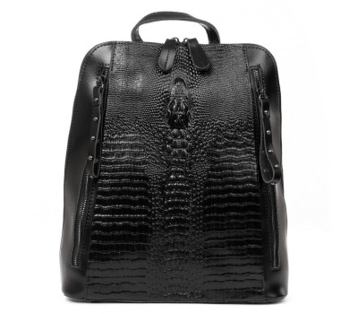 Сумка Шкіряна Жіноча Рюкзак ALEX RAI 8629 black