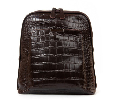 Сумка Шкіряна Жіноча Рюкзак ALEX RAI 8628 brown