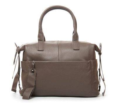Сумка Шкіряна Жіноча Класична ALEX RAI 8794-9 l.gray