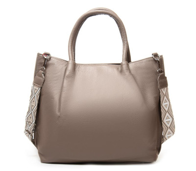 Сумка Шкіряна Жіноча Класична ALEX RAI 2027-9 l.grey