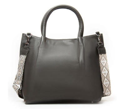 Сумка Шкіряна Жіноча Класична ALEX RAI 2027-9 grey