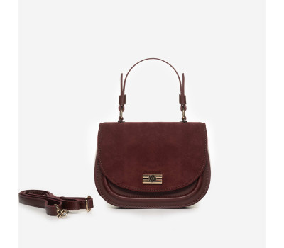 854 сумка бордо замш Lucherino