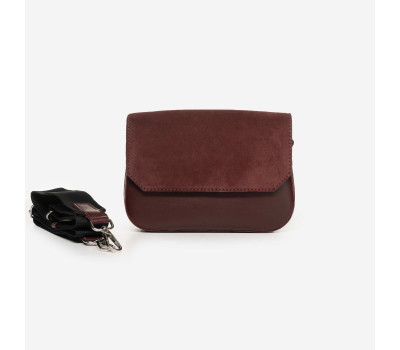781 сумка замш бордо Lucherino