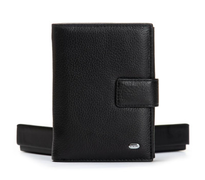 Гаманець шкіряний Чоловічий Classic DR. BOND M1CK black