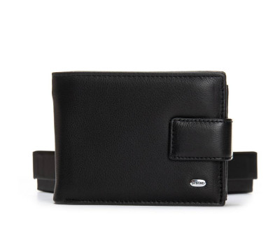 Гаманець шкіряний Чоловічий Classic DR. BOND M8-1CK black