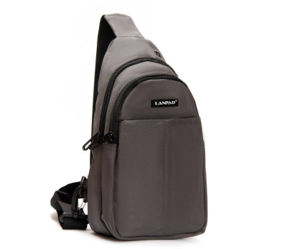 Сумка Чоловіча на плече нейлон Lanpad 83030 gray