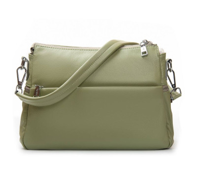 Сумка Шкіряна Жіноча Класична ALEX RAI 2048-9 olive