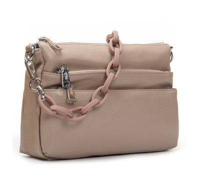 Сумка Шкіряна Жіноча Класична ALEX RAI 3011 light khaki