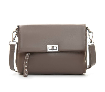 Сумка Шкіряна Жіноча Класична ALEX RAI 8793-9 l.gray