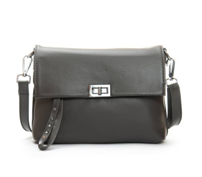 Сумка Шкіряна Жіноча Класична ALEX RAI 8793-9 d.gray